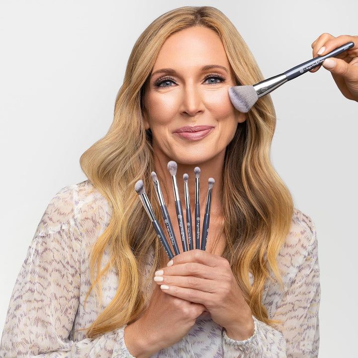 - ANGIE HOT & FLASHY A507 ANGLED BLUSH BRUSH – for Blush, Bronzer & Contour, Fluffy Angled Brush for Seamless, Streak-Free Finish