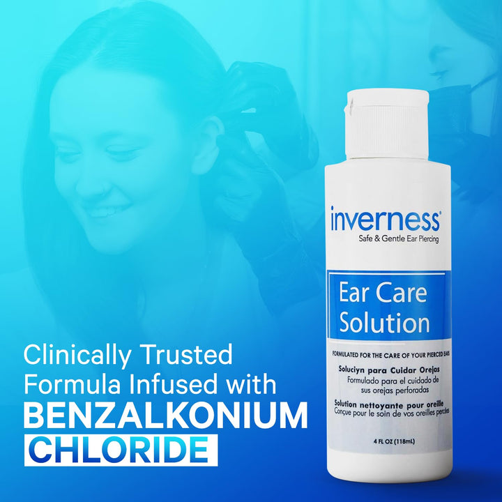 after Piercing Ear Care Solution 4 Oz 2-Pack – Gentle Piercing Care for Newly Pierced Ears