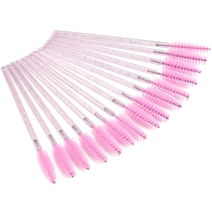 300 Disposable Mascara Wands Eyelash Brush Spoolies for Eye Lash Extension, Eyebrow and Makeup Crystal