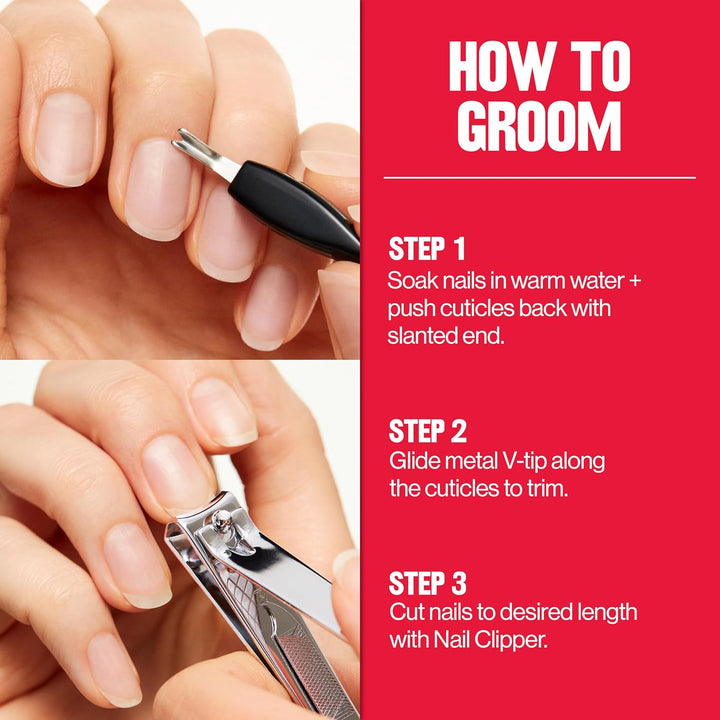 Nail Clipper with File, Manicure Care Tool with a Curved Blade for an Accurate Trimming and Grooming, Easy to Use (Pack of 1)