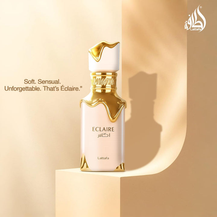 Eclaire - Vanilla, Caramel, Sweet, Floral - Eau De Parfum Long-Lasting Fragrance for Women, 3.40 Ounce / 100 Ml