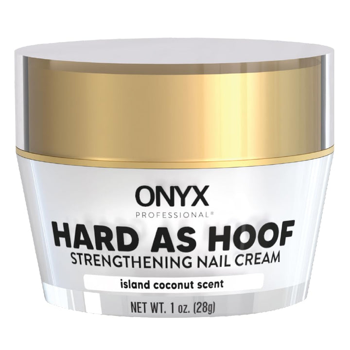 Hard as Hoof Nail Strengthening Cream, Coconut Scent - Nail Growth and Conditioning Cuticle Cream Stops Splits, Chips, Cracks & Strengthens Nails, 1 Oz