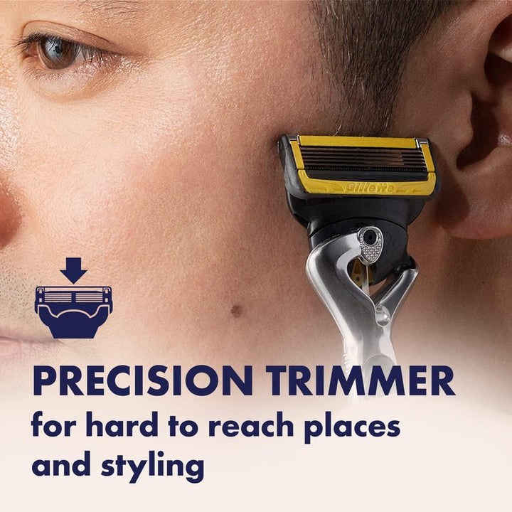 Proglide Shield Men'S Razor, 5 Bladed Razor, with Precision Trimmer, Comfortglide Lubrication, Glide and Comfort, Handle + 4 Blade Refills